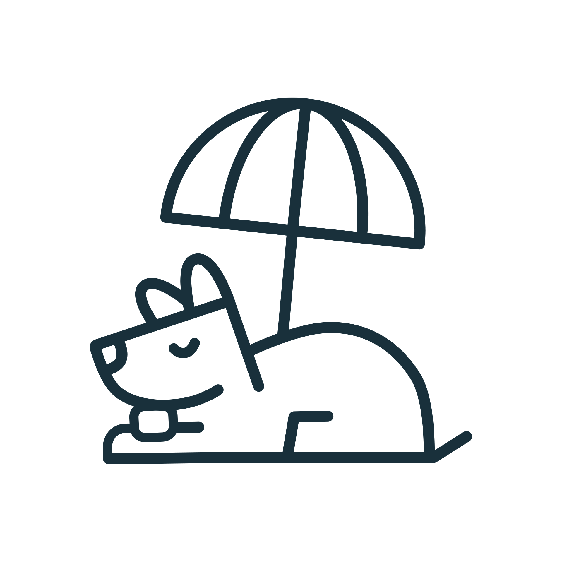 Italien mit Hund Wilson